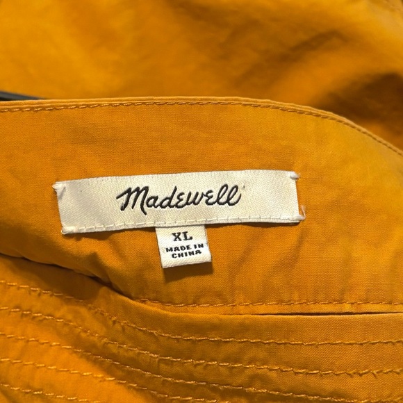 Madewell Size XL Square Neck Wide Bell Sleeves Swingy Boho Peasant Top - Picture 5 of 6